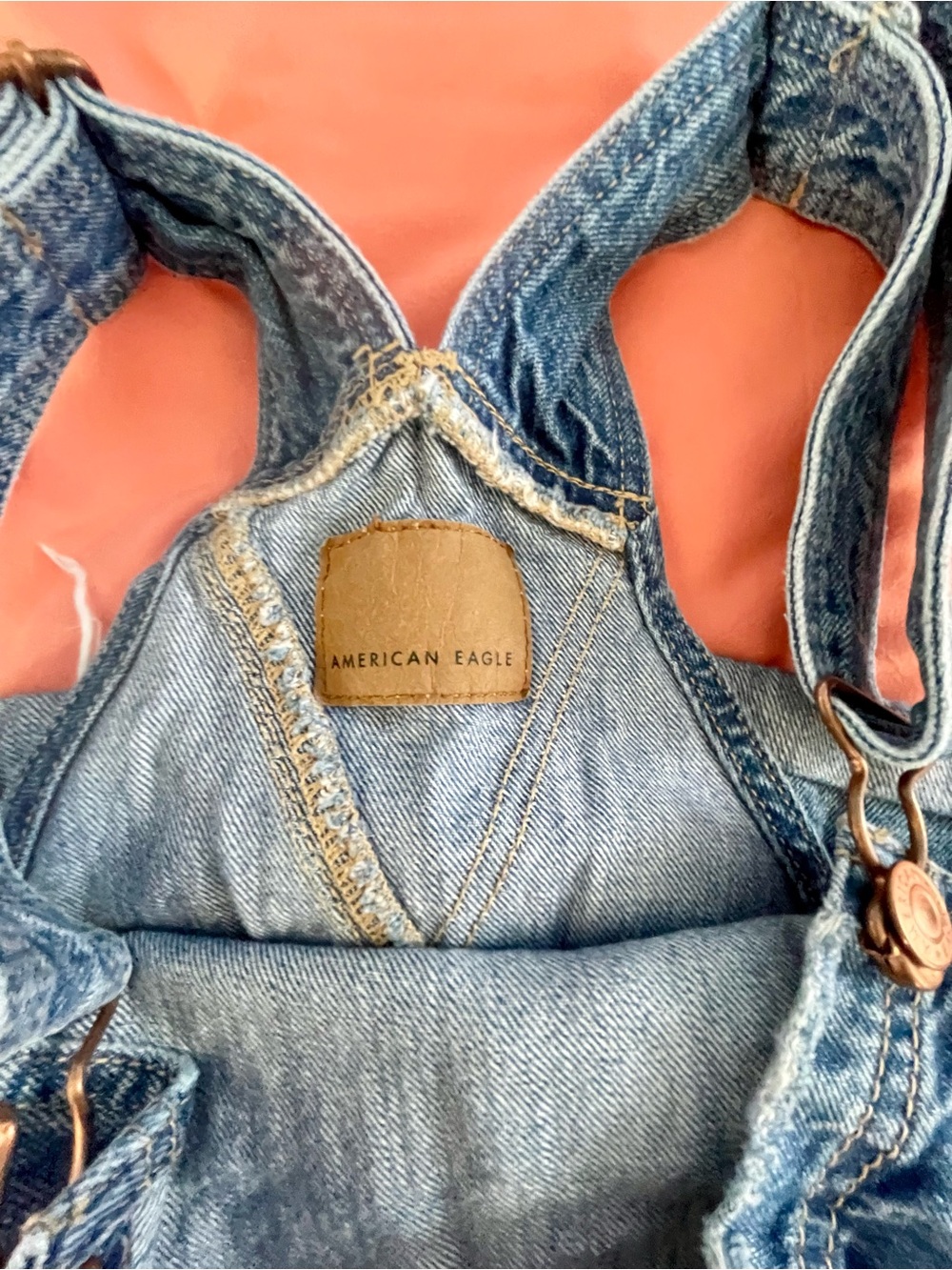 Denim Overall Shorts - Picture 3 of 7